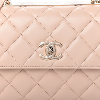 Chanel Lambskin Quilted Small Trendy CC Dual Handle Flap Bag Beige 10 of 11