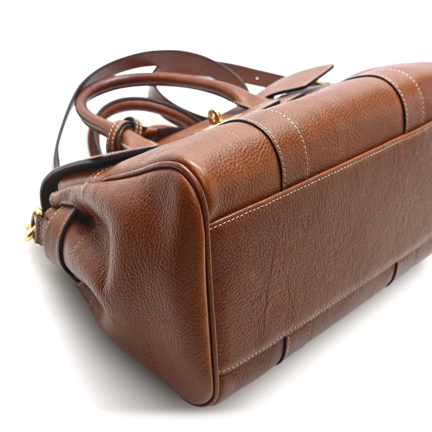 Mulberry Classic Grain Small Bayswater Satchel Oak 8 of 9