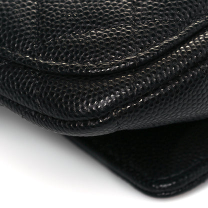 Chanel Caviar Quilted Glasses Case With Chain Black 13 of 14