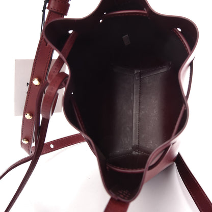 Mansur Gavriel Calfskin Mini Mini Bucket Bag Burgundy 5 of 9
