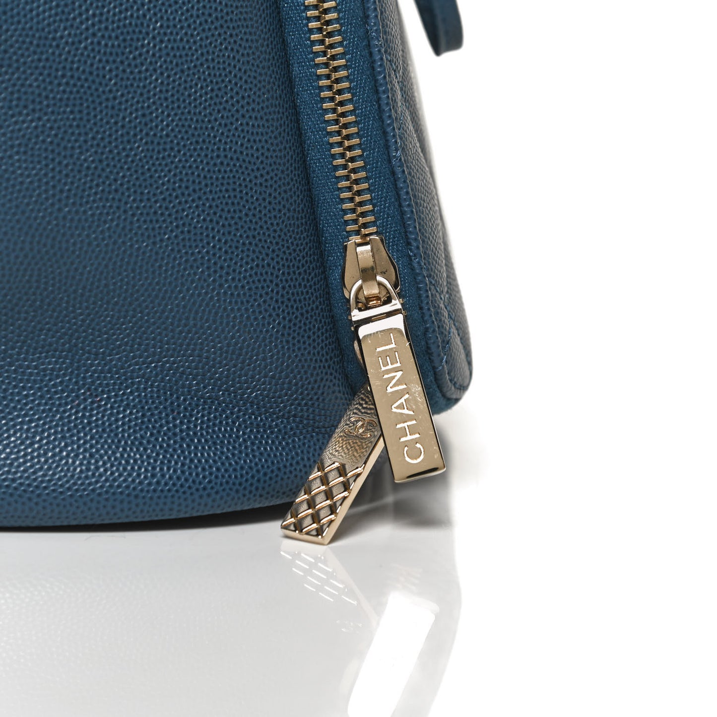 Caviar Quilted Business Affinity Backpack Blue