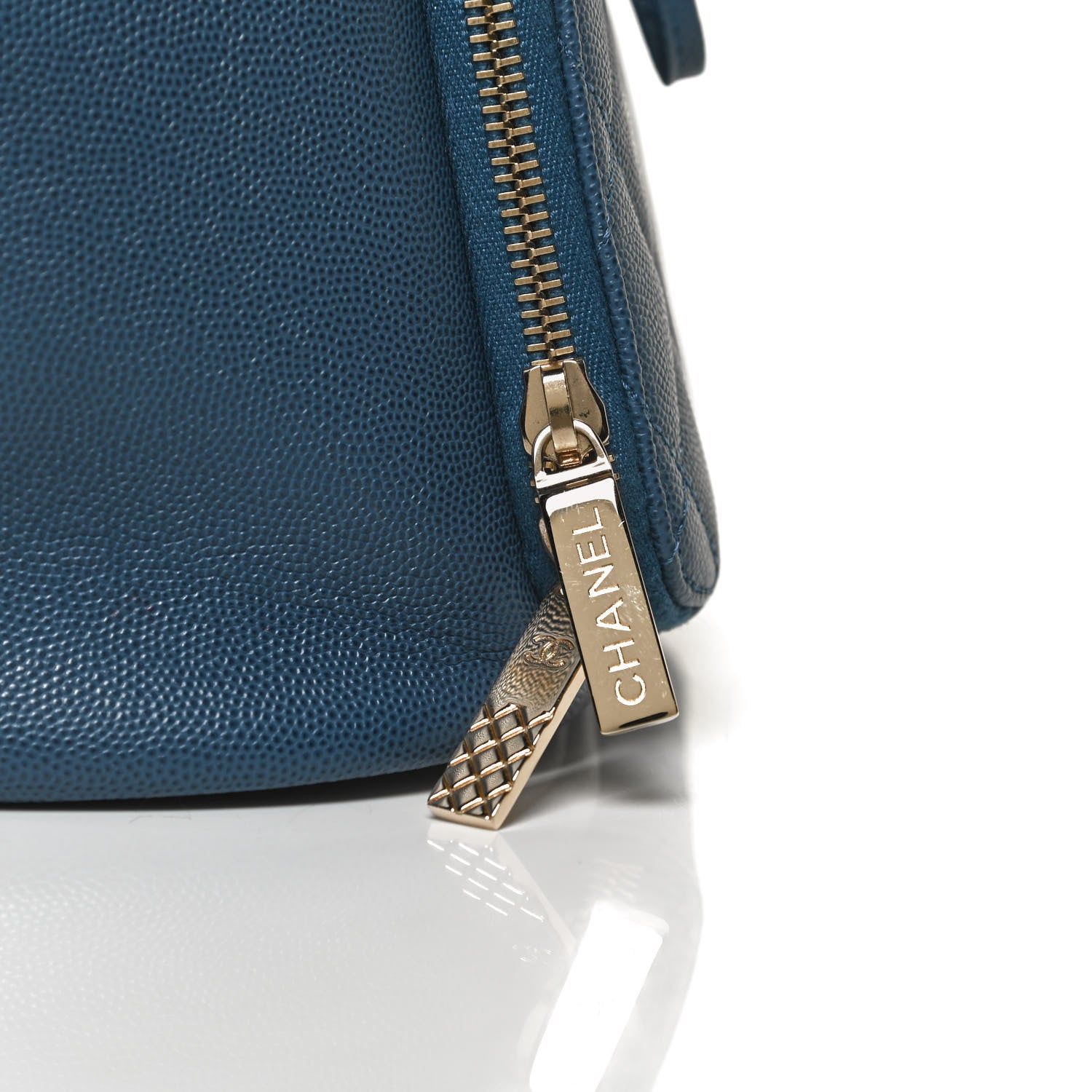 Chanel Caviar Quilted Business Affinity Backpack Blue 10 of 11