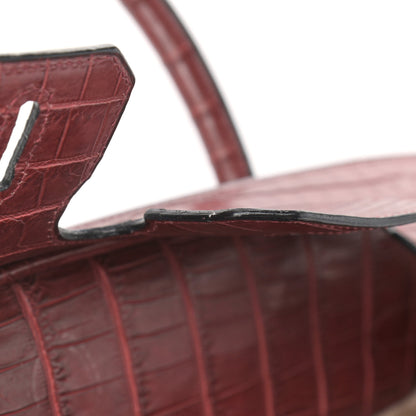 Hermes Matte Niloticus Crocodile Birkin 30 Rouge H 14 of 17