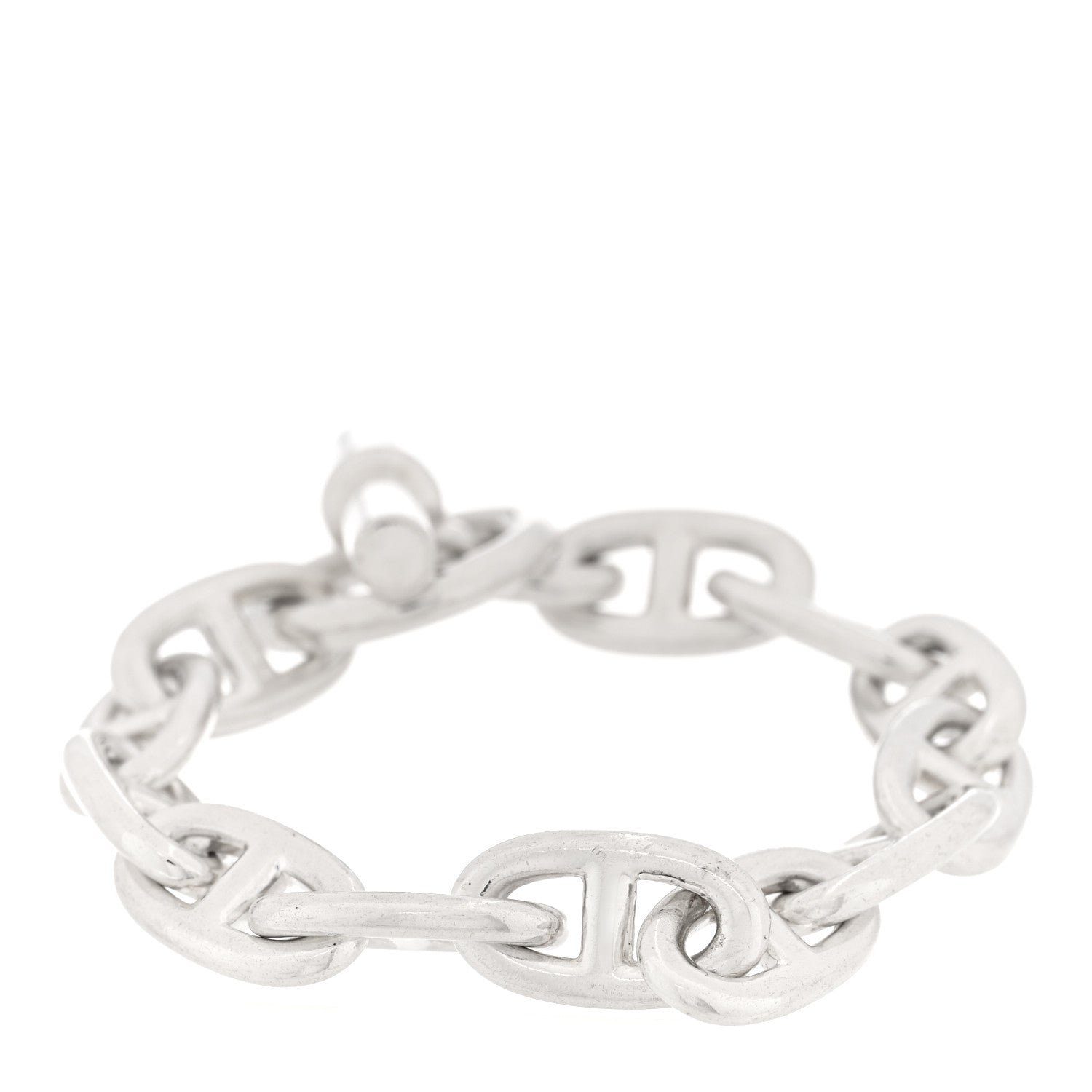 Hermes Sterling Silver GM Chaine d'Ancre Bracelet 1 of 3
