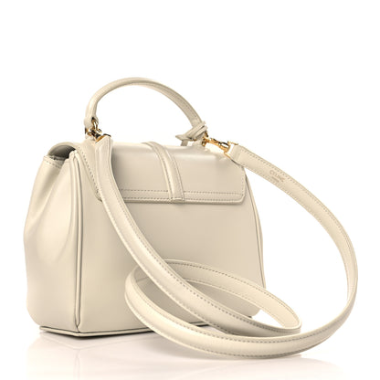 Celine Satinated Calfskin Mini 16 Top Handle Bag White 3 of 11