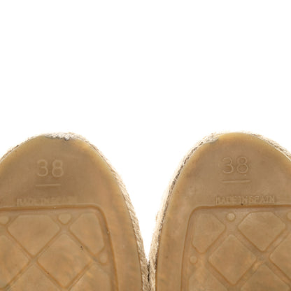 Chanel Lambskin CC Espadrilles 38 Black 9 of 13