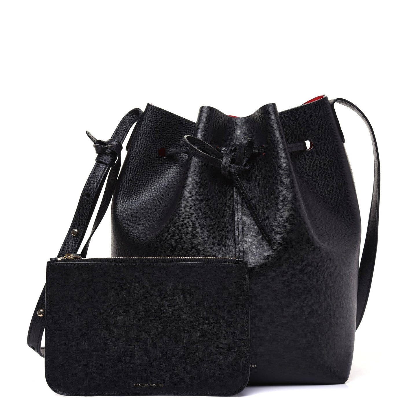 Saffiano Bucket Bag Black Flamma