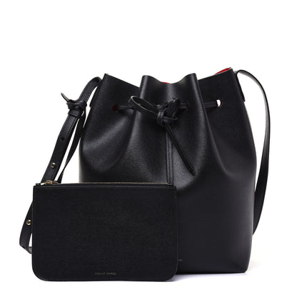 Mansur Gavriel Saffiano Bucket Bag Black Flamma 1 of 20