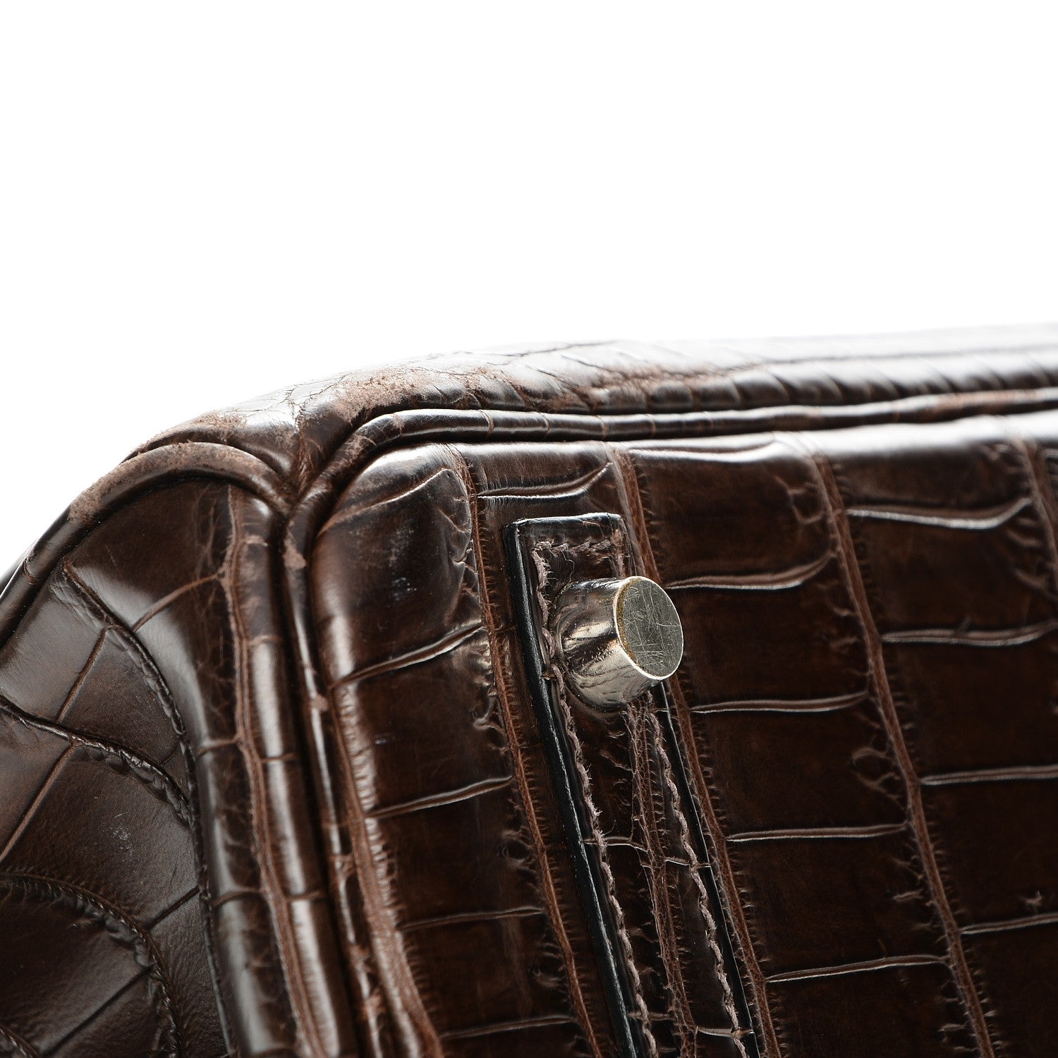 Hermes Matte Niloticus Crocodile Birkin 30 Chocolate 27 of 27