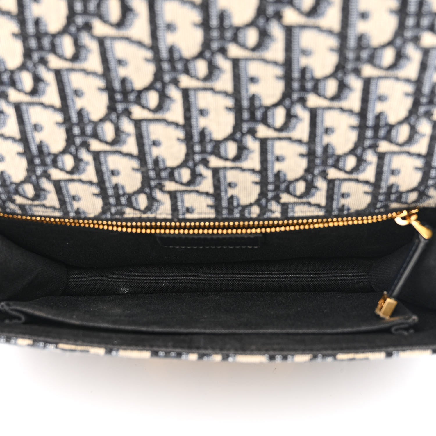Christian Dior Oblique 30 Montaigne Flap Bag Blue 5 of 13