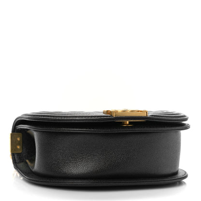 Chanel Caviar Quilted Small Boy Messenger Bag Black 4 of 9