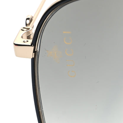 Gucci Web Rectangular Frame Interlocking G Sunglasses GG0394S Green Red 6 of 7
