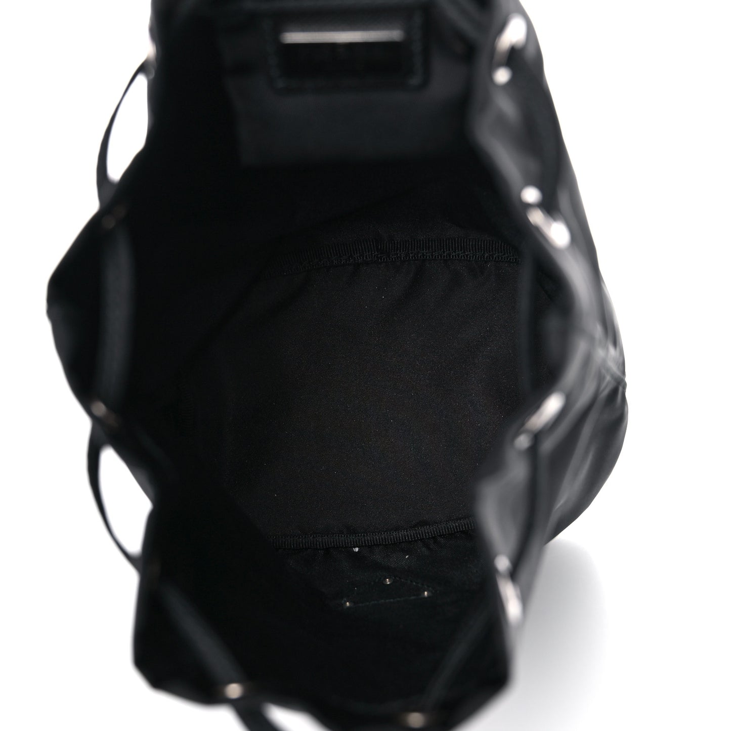 Nylon Vela Drawstring Pouch Black