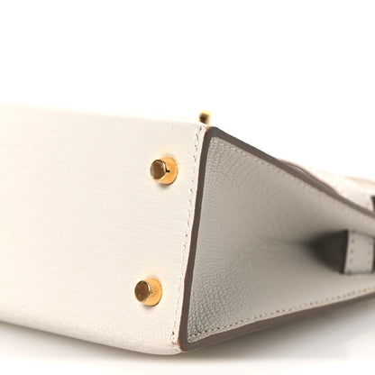 Hermes Chevre Mysore Mini Kelly Sellier 20 Mushroom 10 of 13