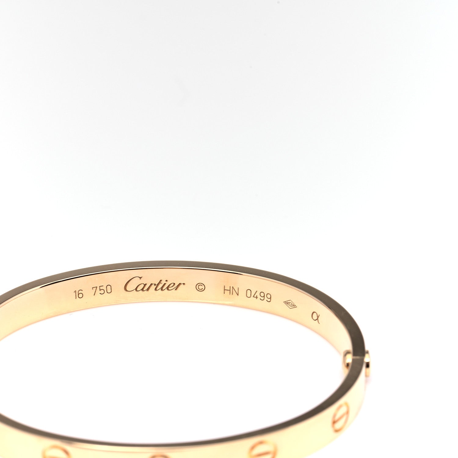 Cartier 18K Yellow Gold LOVE Bracelet 16 5 of 8