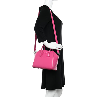 Givenchy Shiny Lord Calfskin Mini Antigona Neon Pink 2 of 9