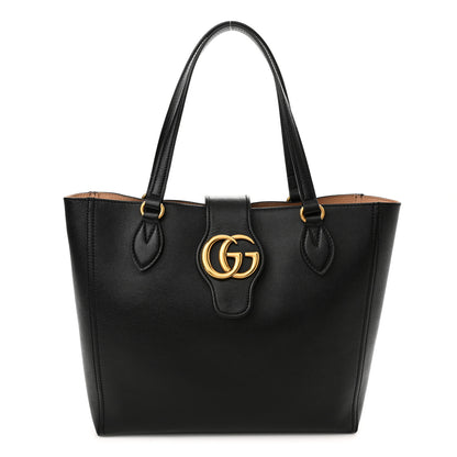 Gucci New Sakai Calfskin Lux Small Dahlia Tote Black 3 of 11