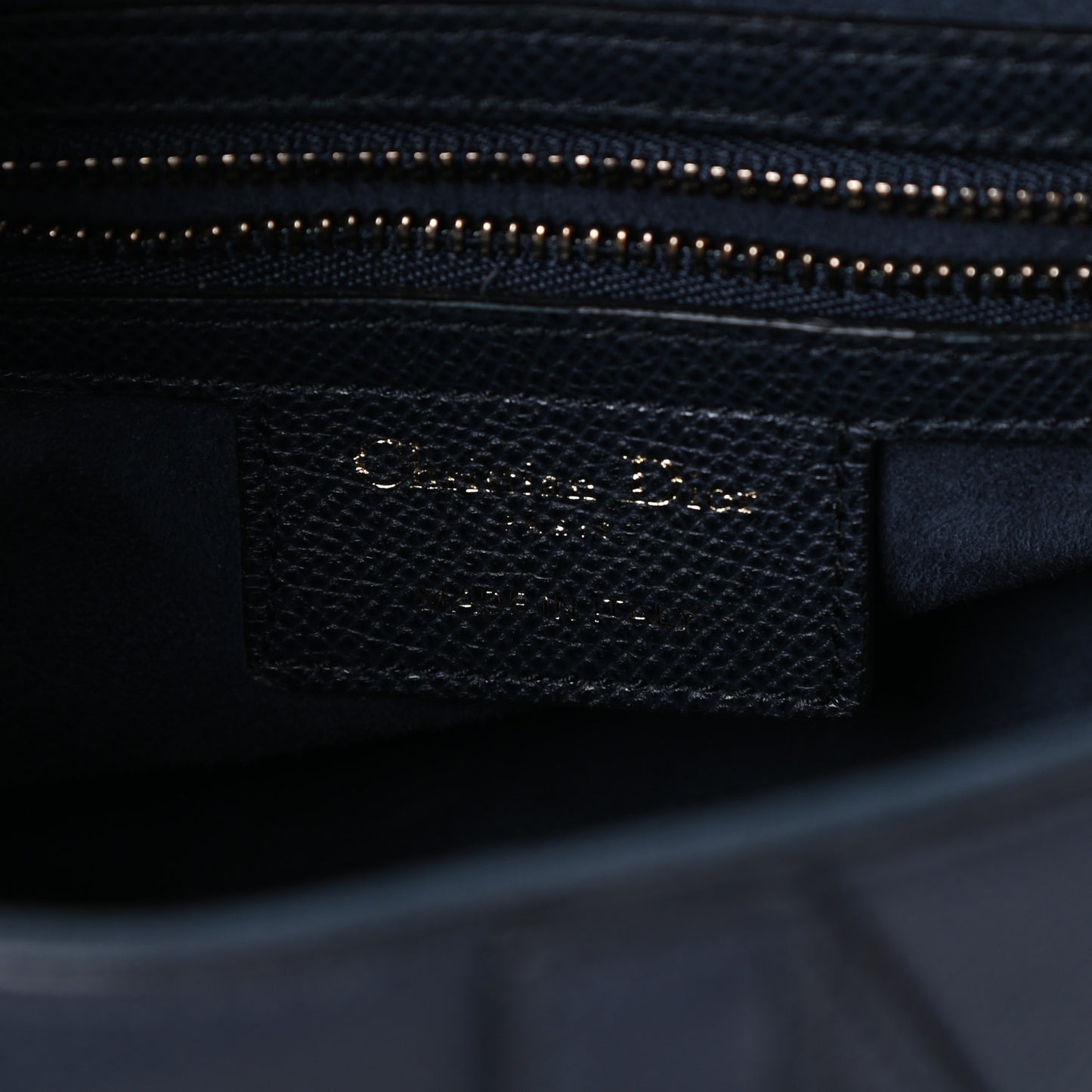 Grained Calfskin Saddle Bag Black