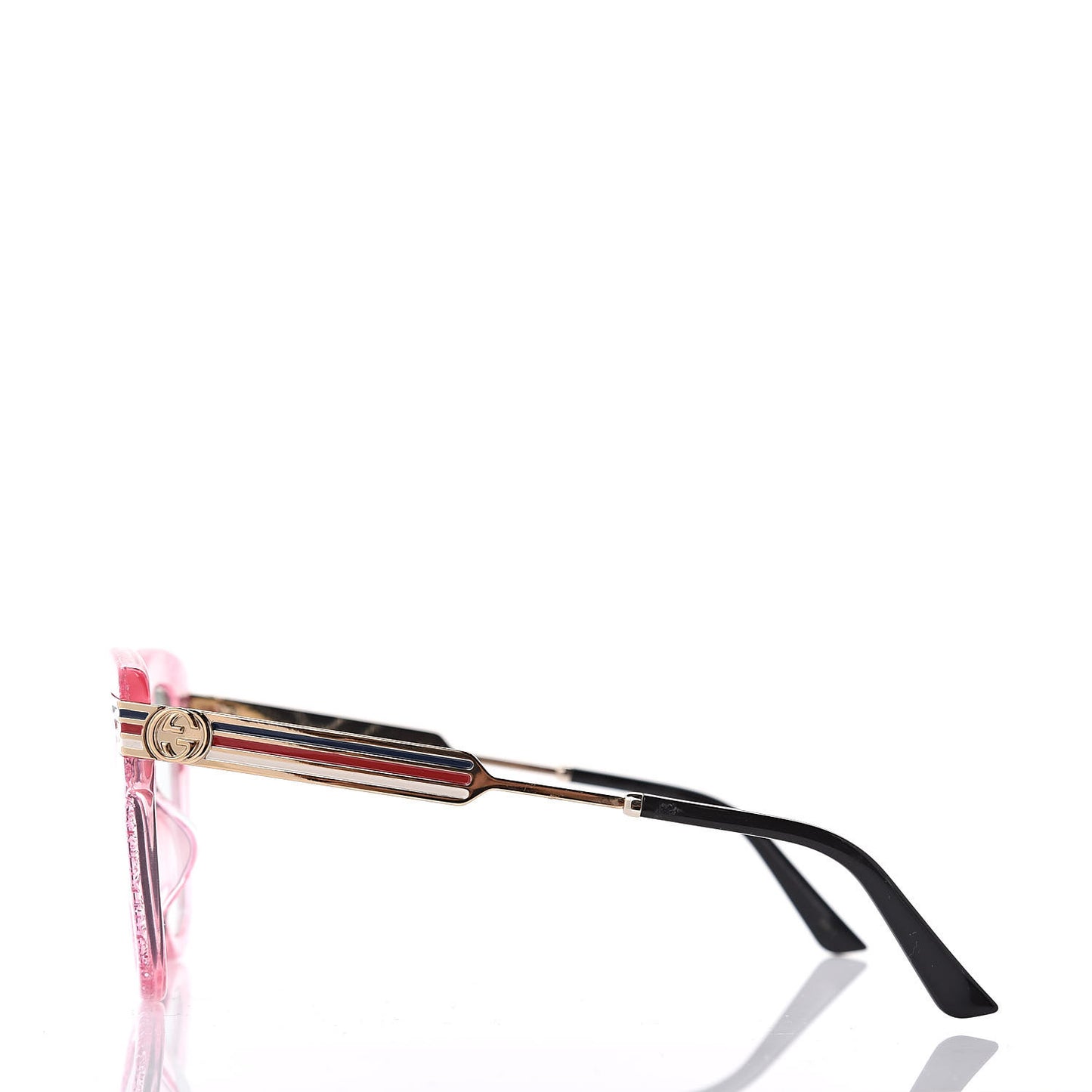 Acetate Square Frame Web Glitter GG0281S Sunglasses Pink