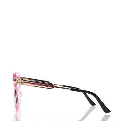 Gucci Acetate Square Frame Web Glitter GG0281S Sunglasses Pink 2 of 6