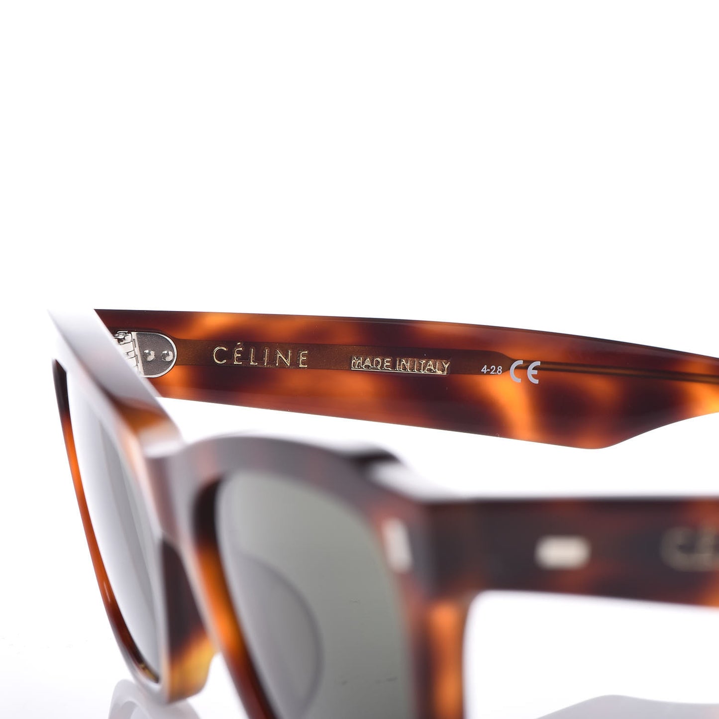 Rectangular Cat Eye Sunglasses CL40058I Havana