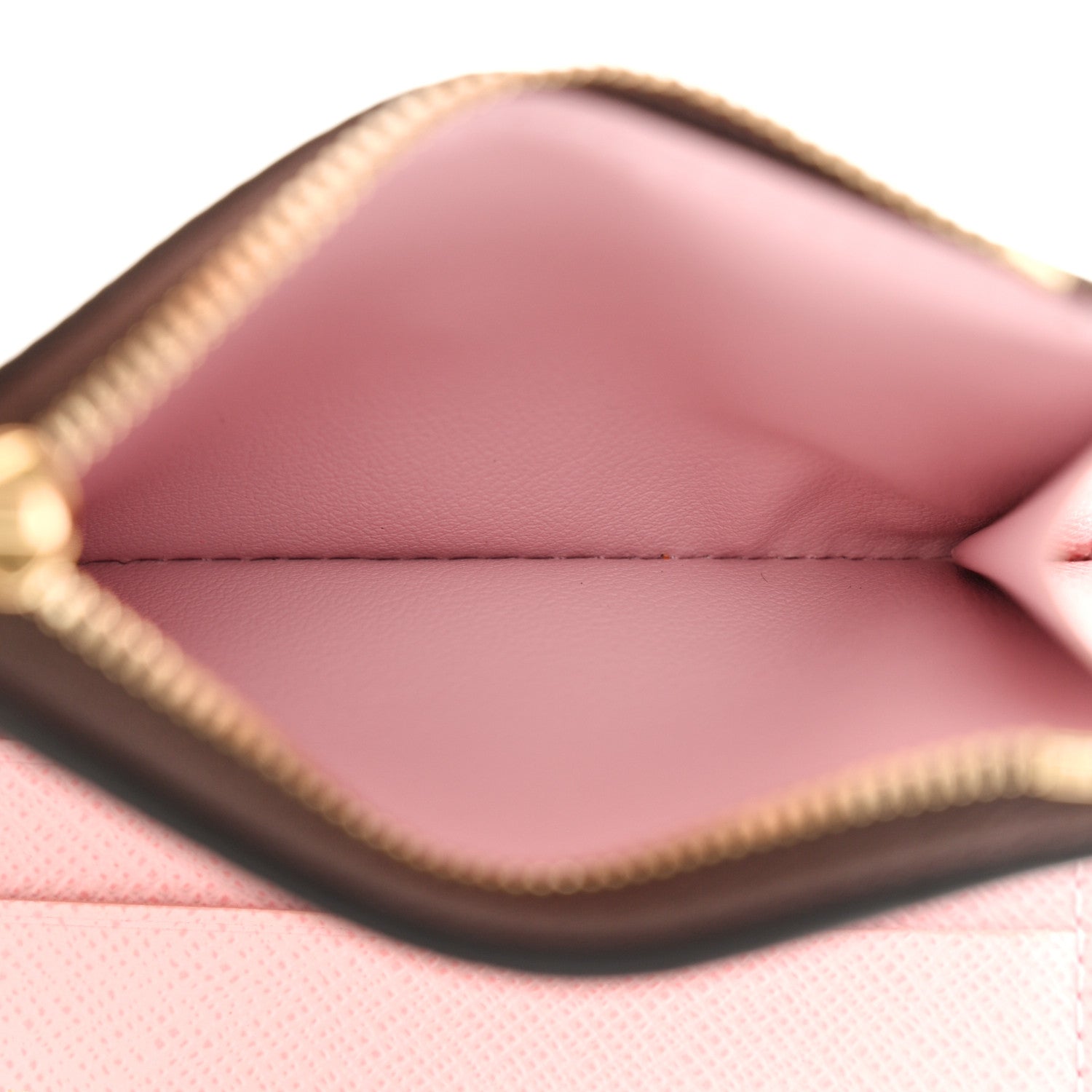 Louis Vuitton Damier Ebene Zoe Wallet Rose Ballerine 6 of 9