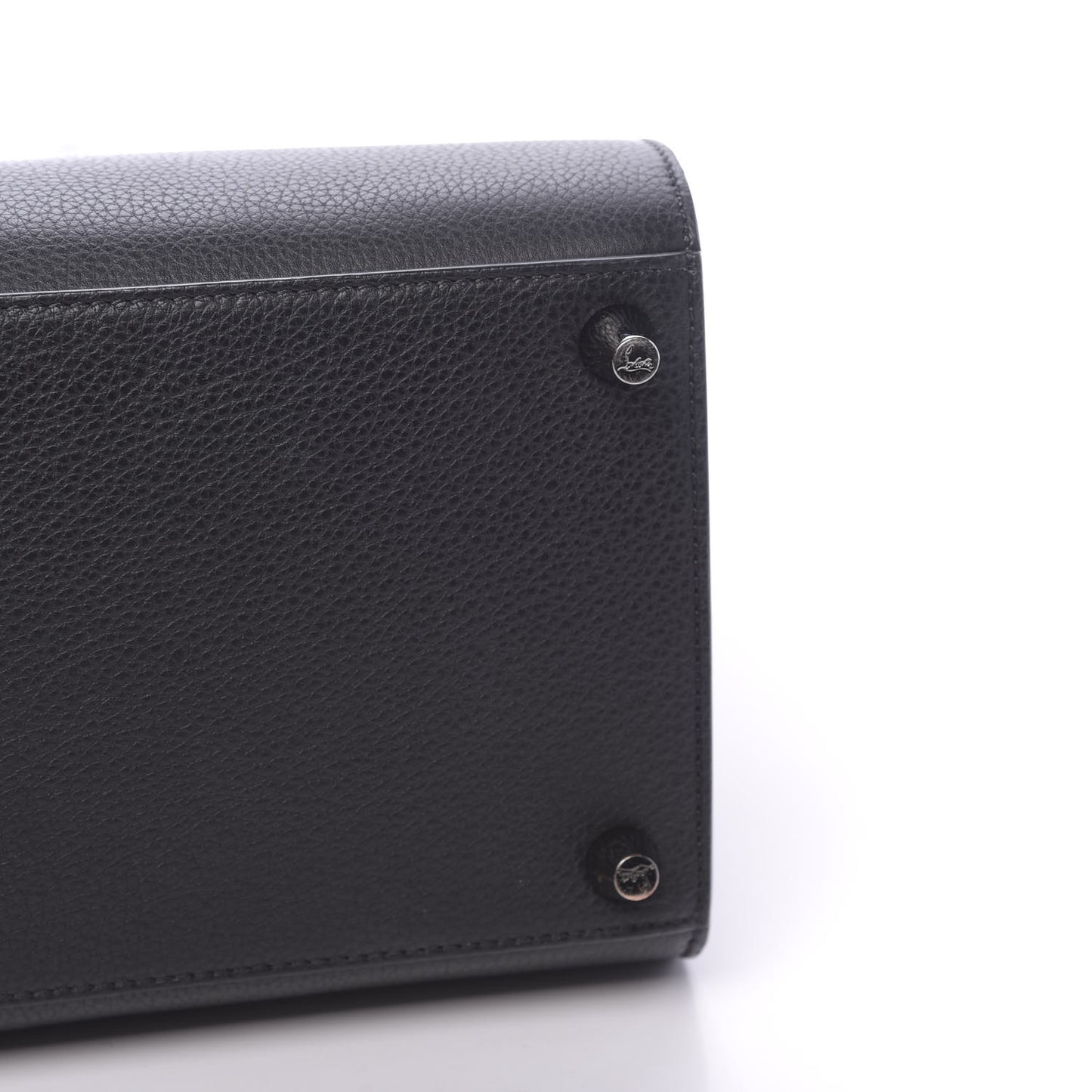 Calfskin Patent Studded Large Paloma Black