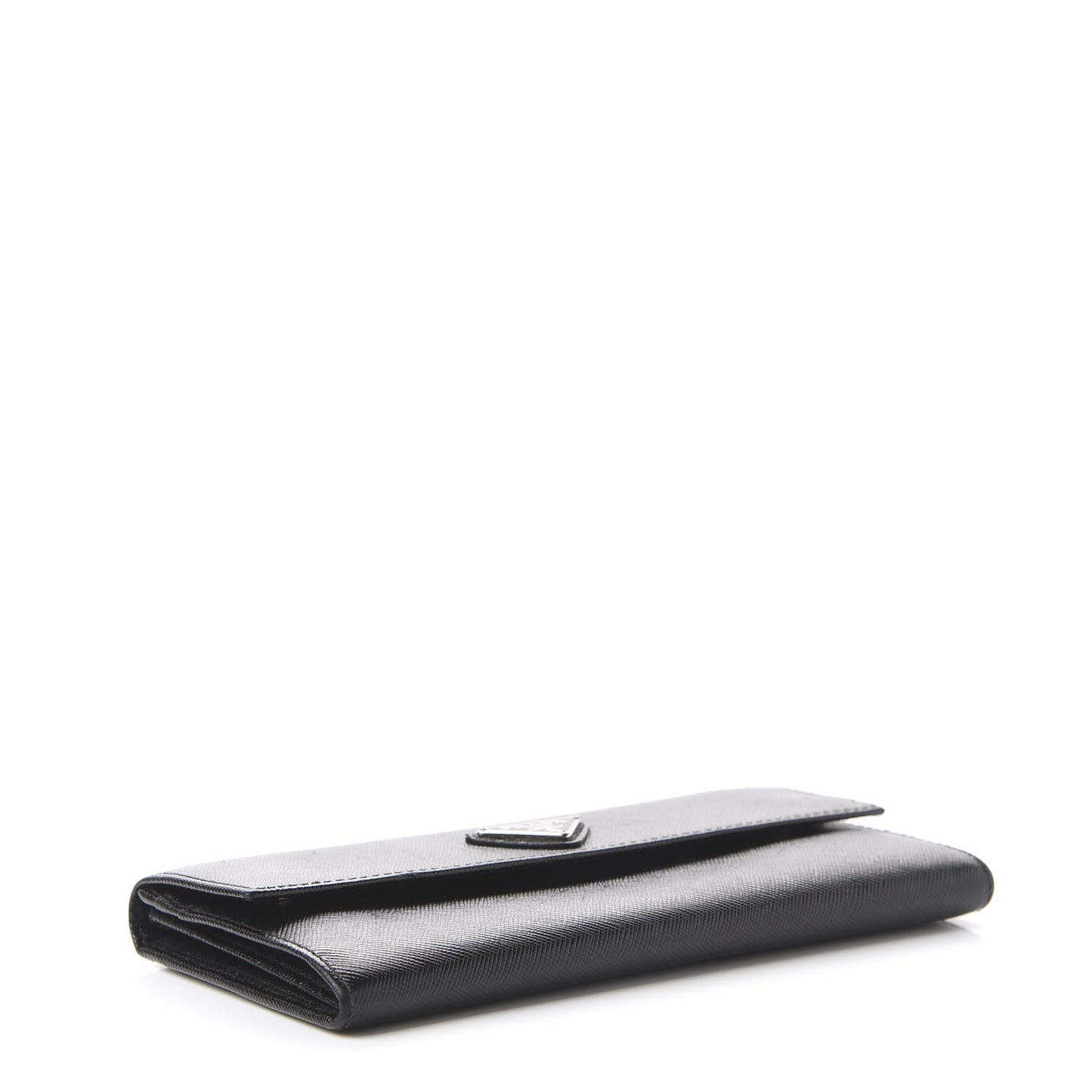 Saffiano Continental Flap Wallet Black
