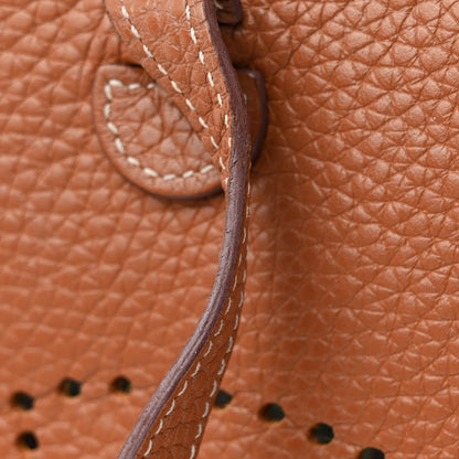 Hermes Taurillon Clemence Evelyne TPM Gold 12 of 14