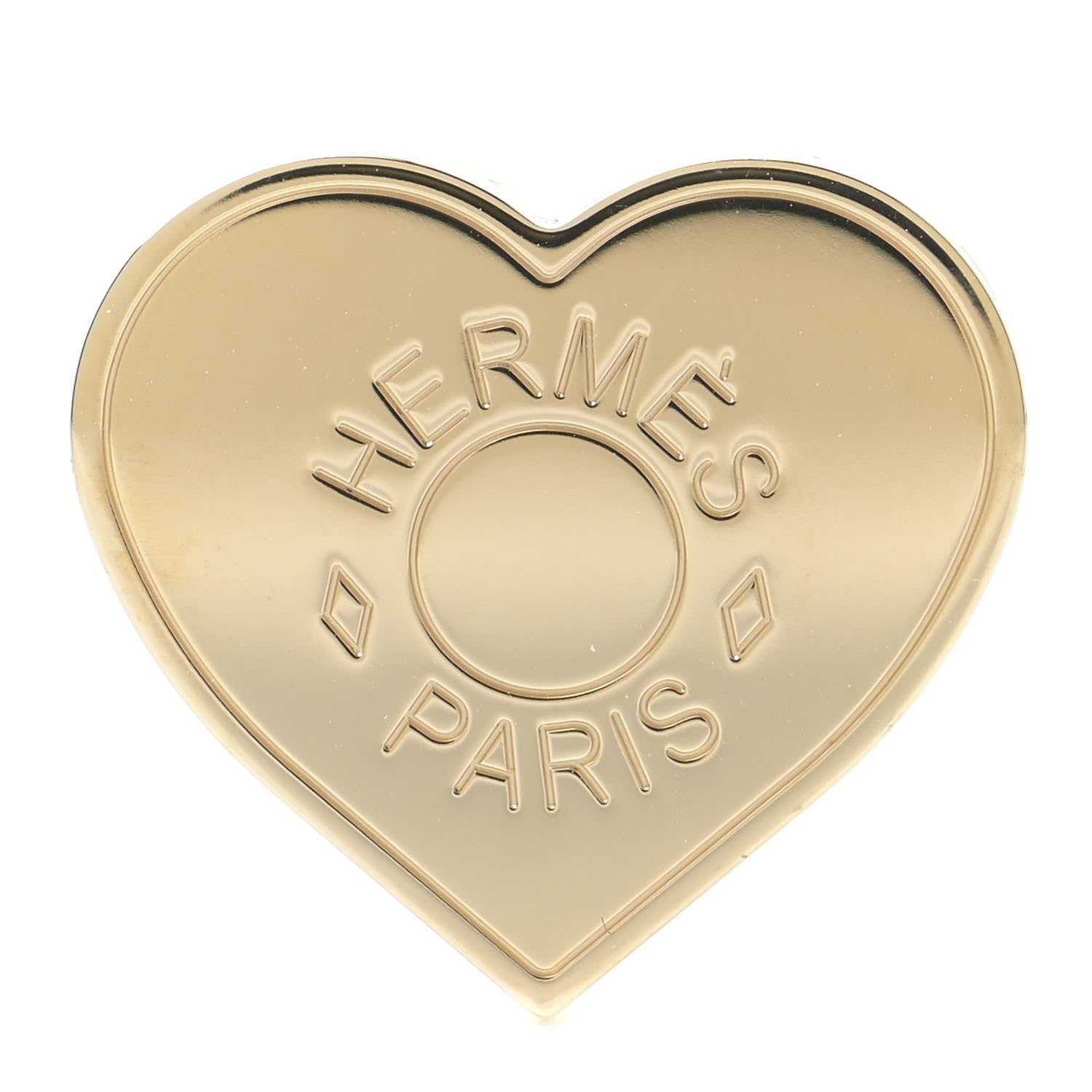 Hermes Permabrass Coeur Scarf Ring 2 of 7