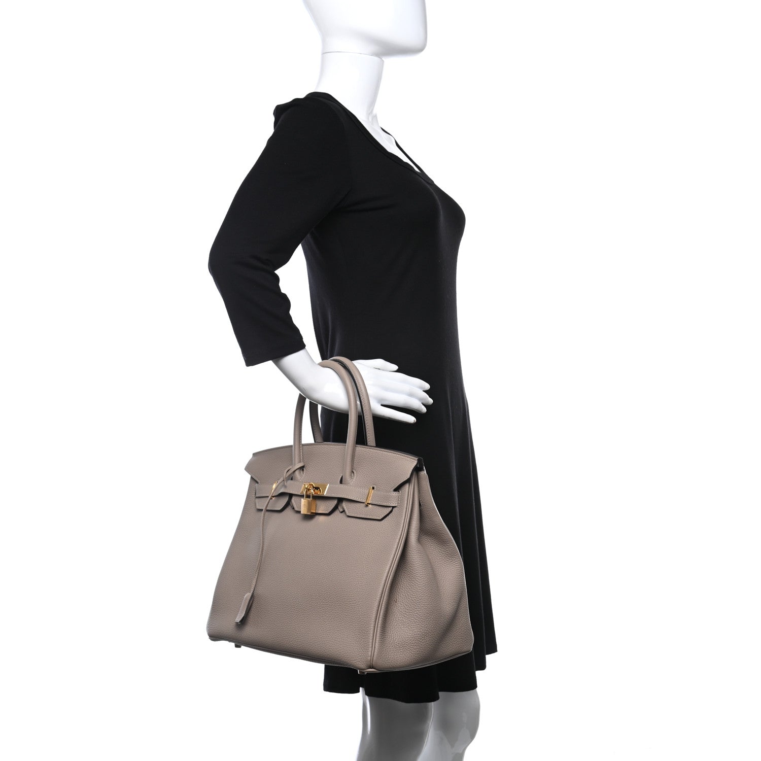 Hermes Togo Birkin 35 Gris Tourterelle 3 of 44