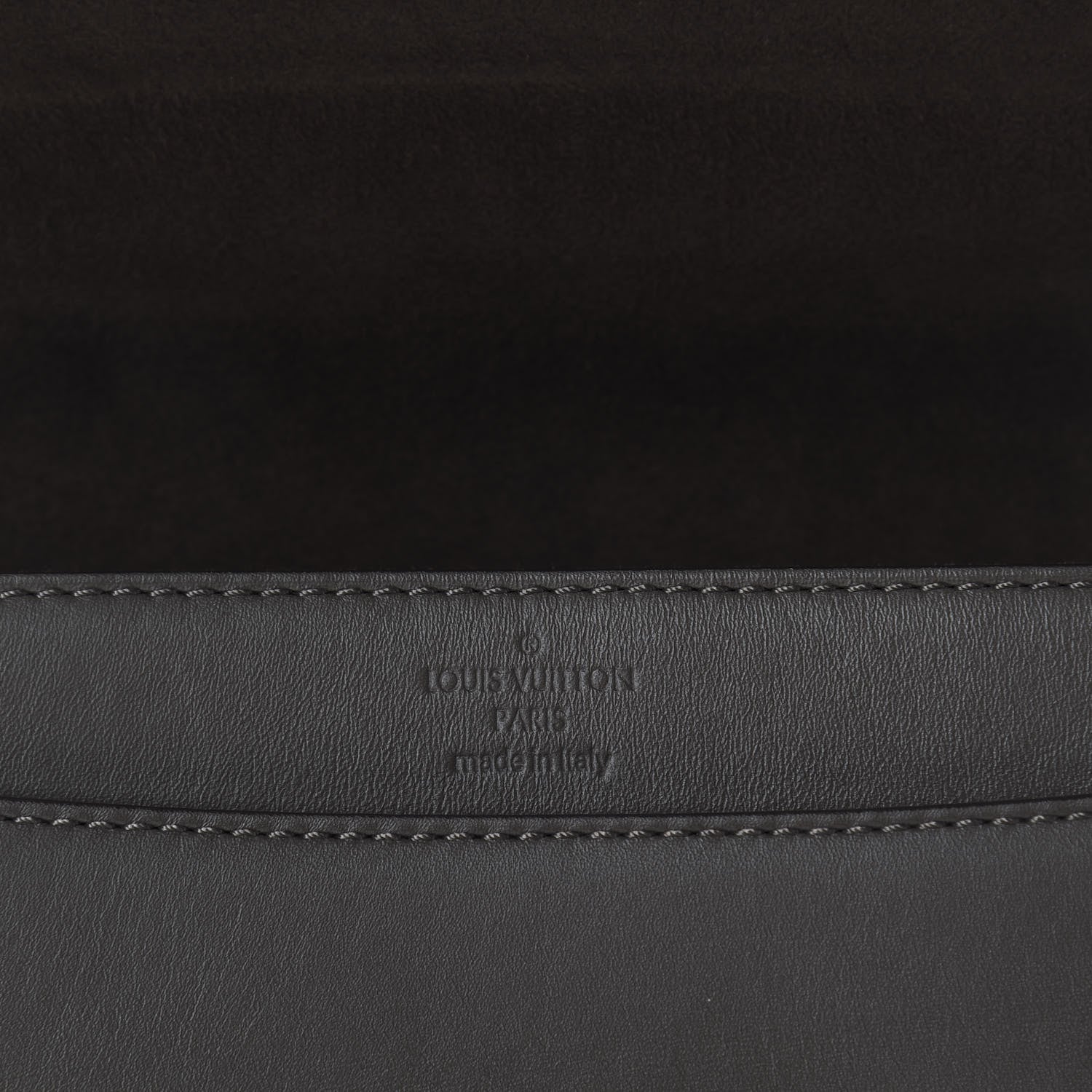 Louis Vuitton Calfskin Chain Louise GM Granit 7 of 10