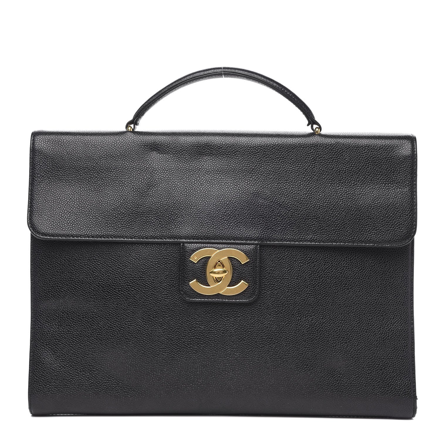 Chanel Caviar Briefcase Laptop Bag Black 1 of 15