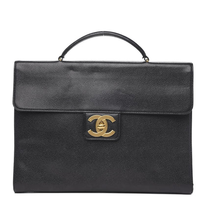 Chanel Caviar Briefcase Laptop Bag Black 1 of 15