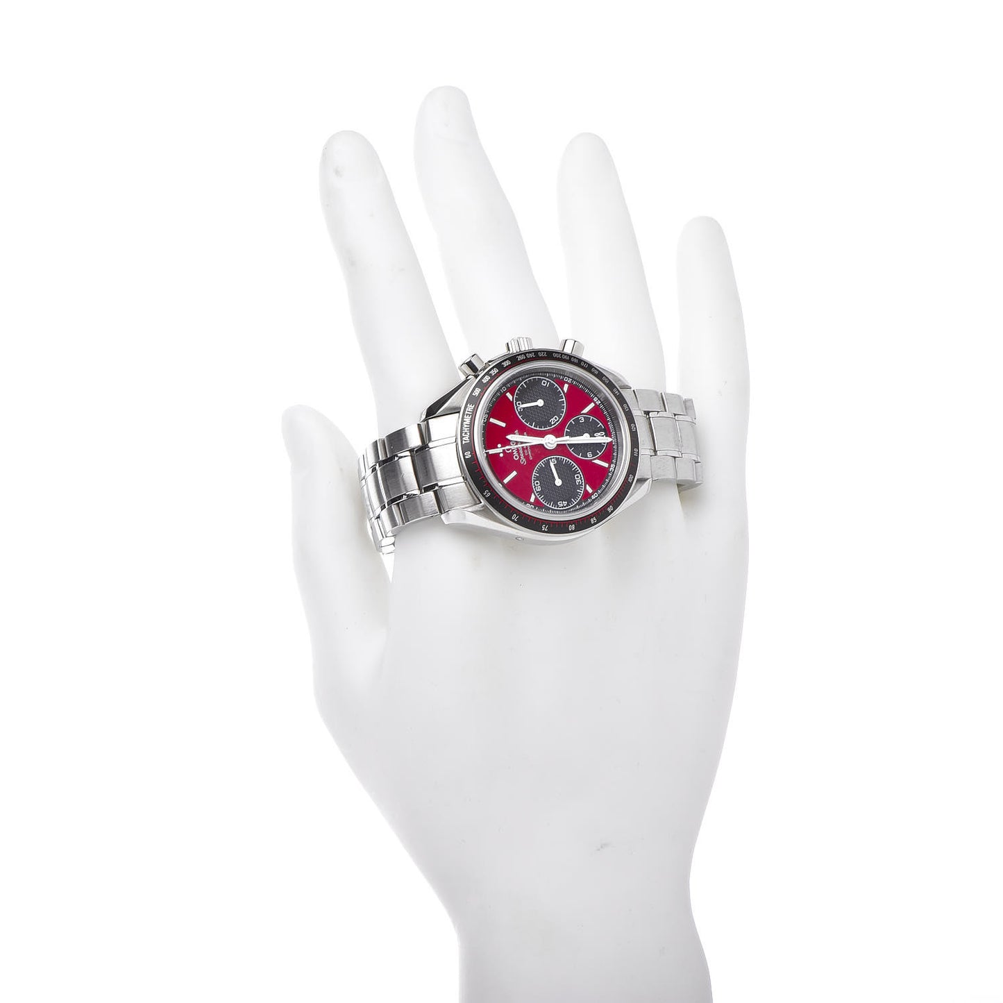 Stainless Steel 40mm Speedmaster Racing Co-Axial Chronograph Automatic Watch Red 326.30.40.50.11.001