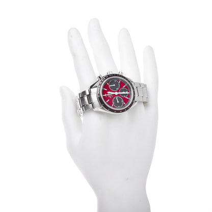 Omega Stainless Steel 40mm Speedmaster Racing Co-Axial Chronograph Automatic Watch Red 326.30.40.50.11.001 2 of 6