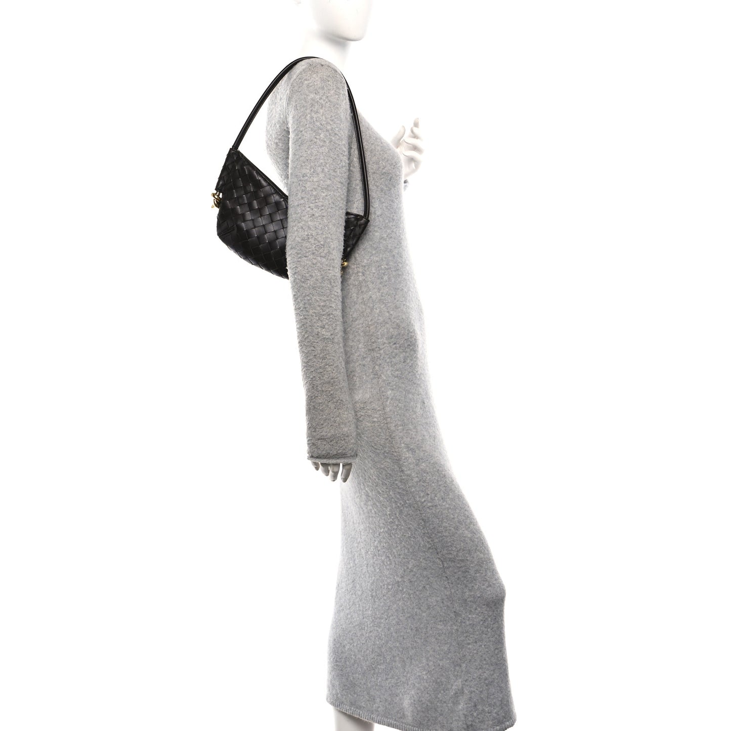 Nappa Intrecciato Mini Solstice Shoulder Bag Fondant