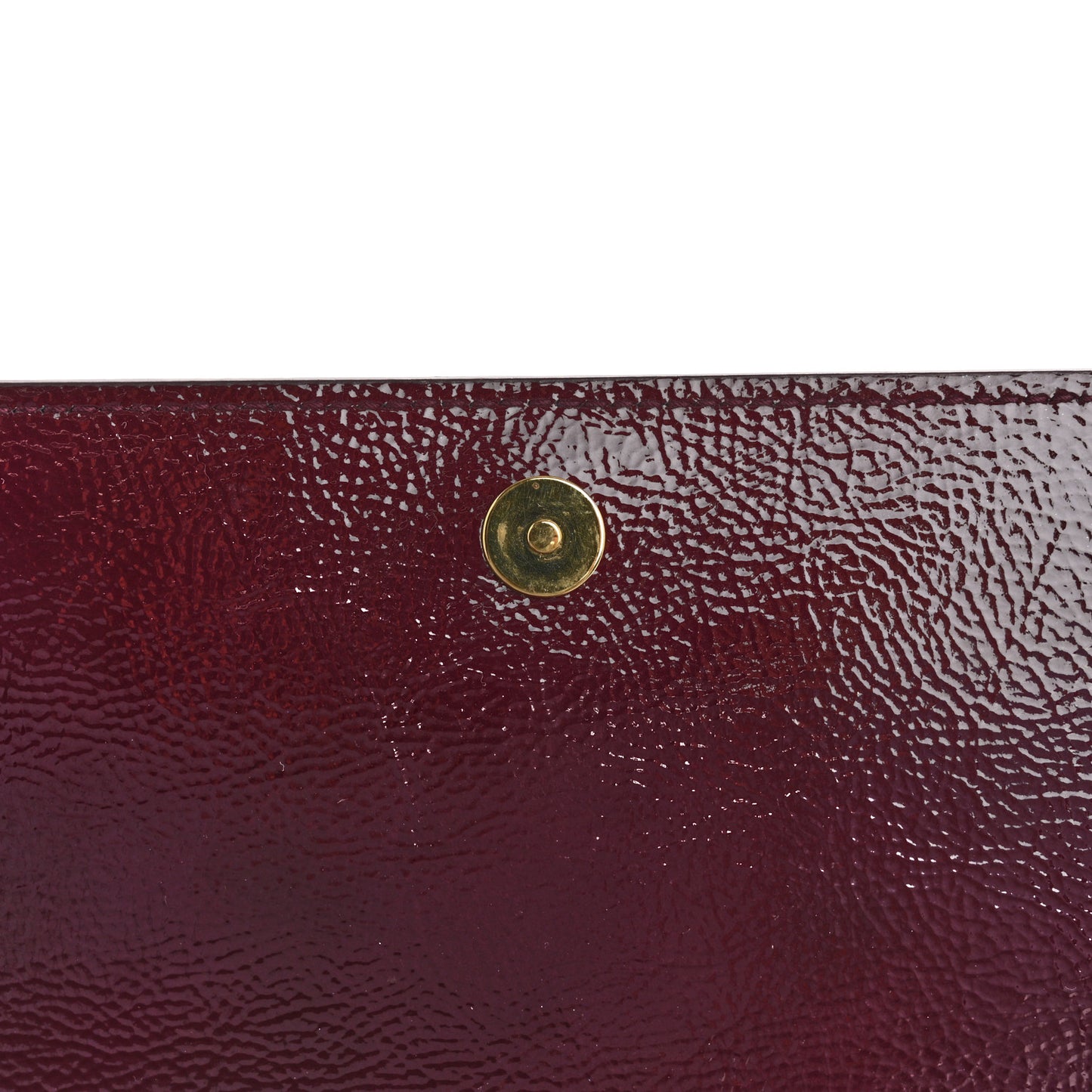 Textured Patent Calfskin Large Belle De Jour Clutch Berry
