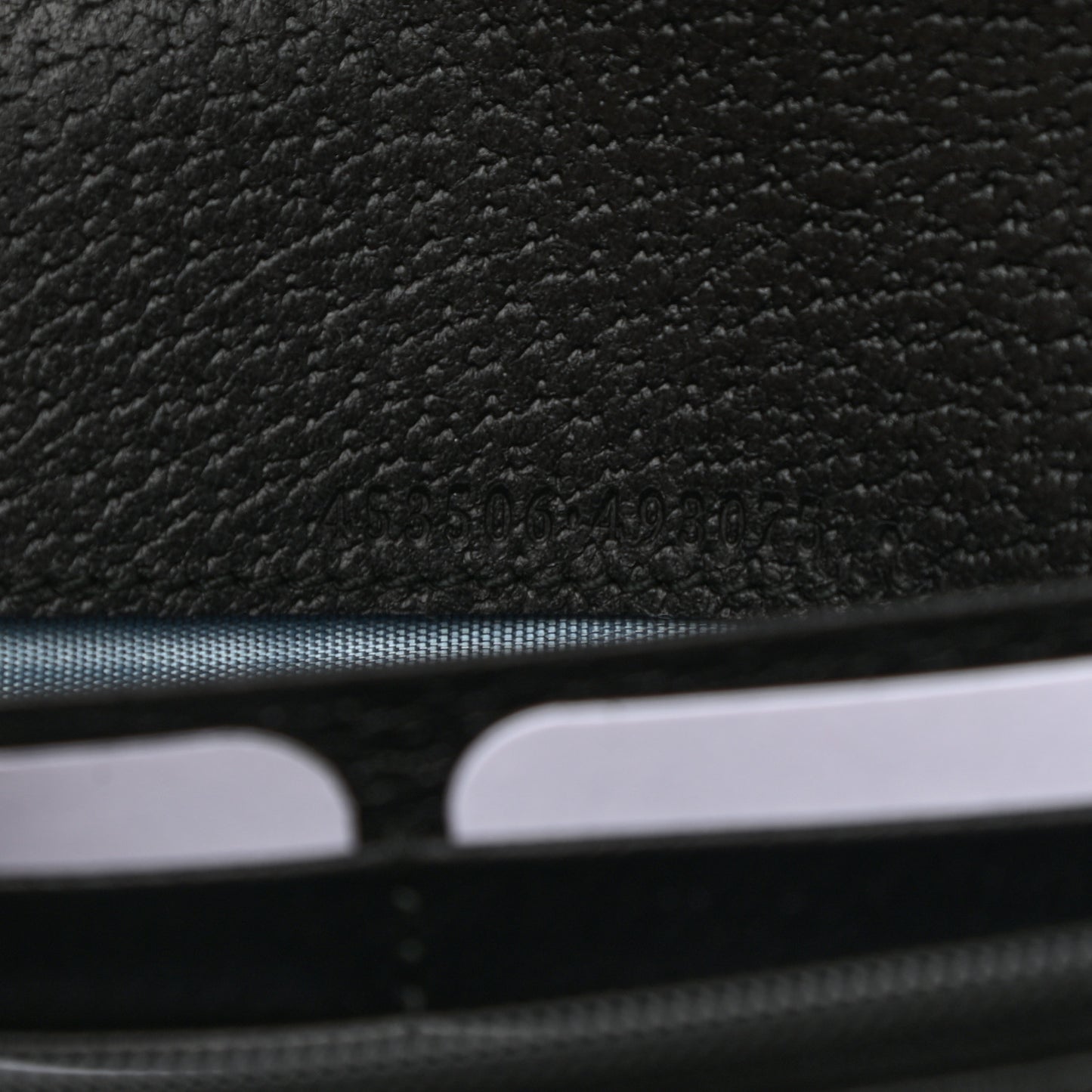 Grained Calfskin Bee Star Continental Chain Wallet Black