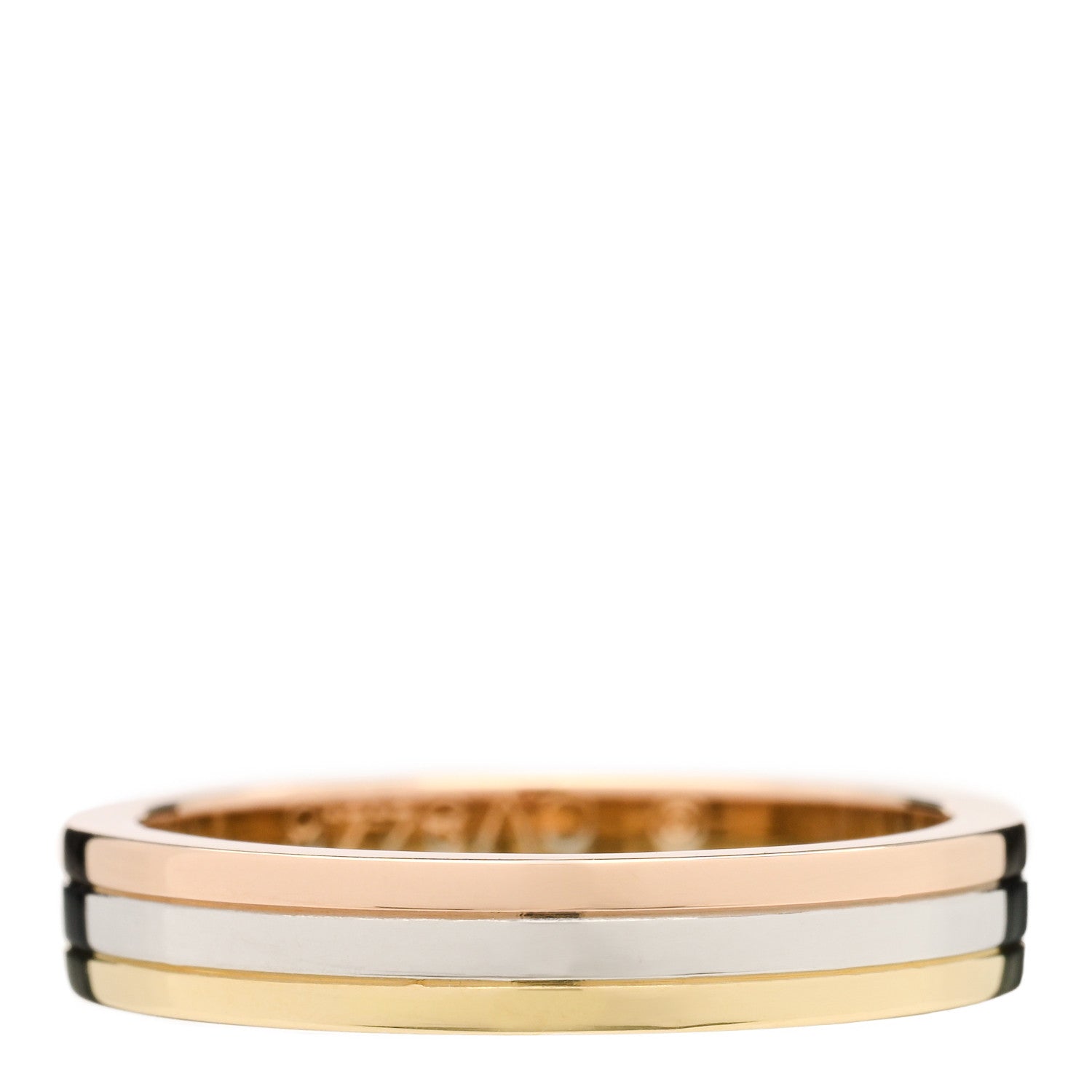 Cartier 18K Pink White Yellow Gold 3.5mm Vendome Louis Cartier Wedding Band Ring 50 5.25 1 of 4