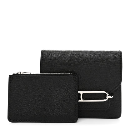 Hermes Chevre Mysore Roulis Slim Wallet Black 3 of 8
