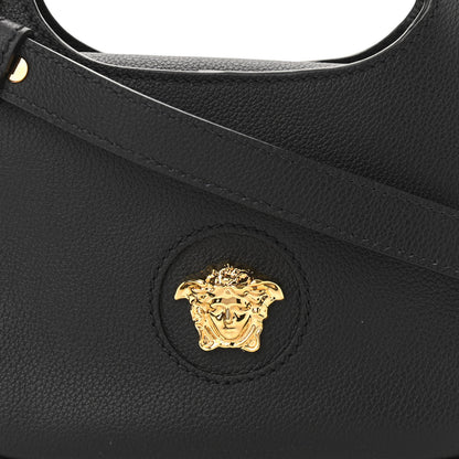 Versace Calfskin La Medusa Small Hobo Crossbody Black 6 of 8