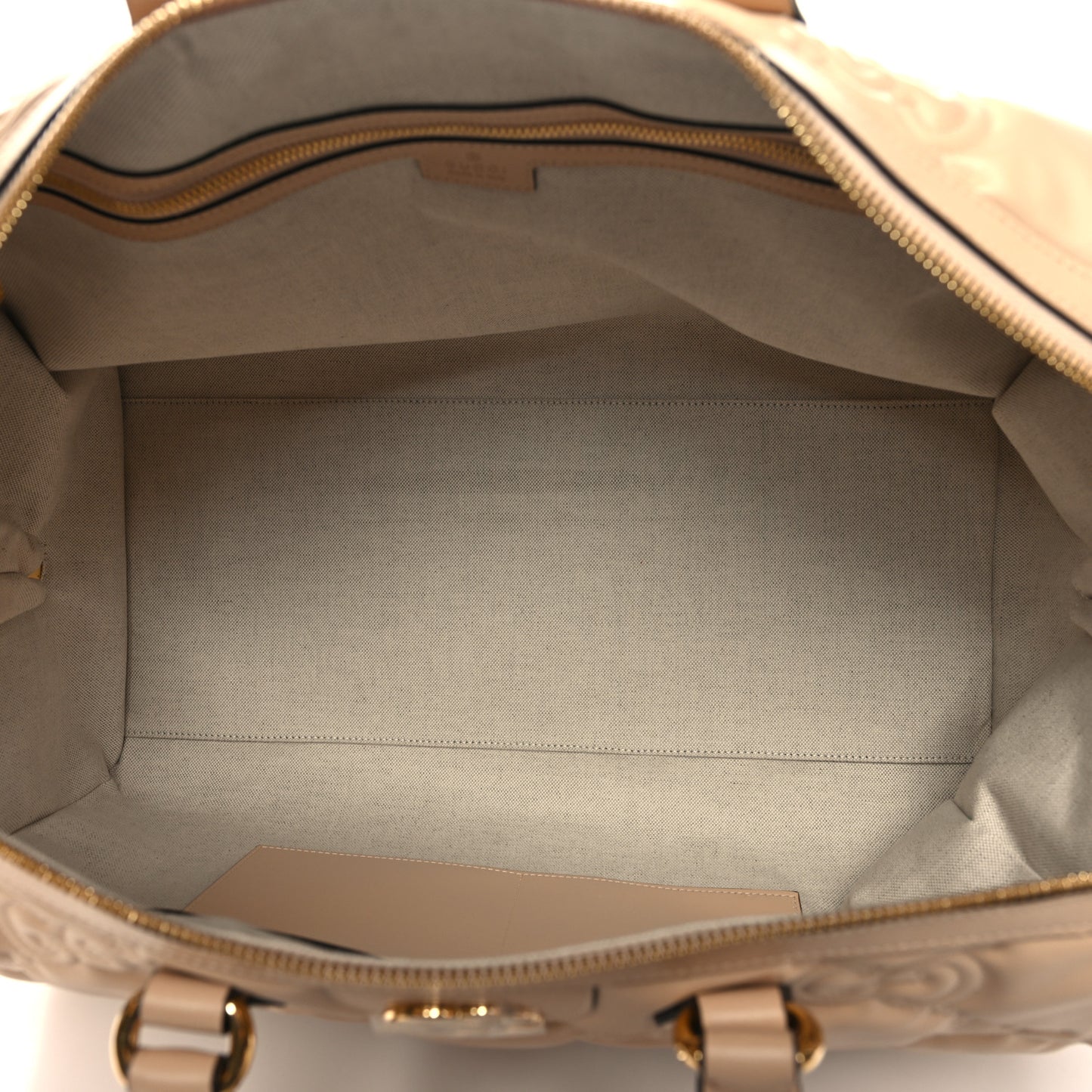 Calfskin GG Matelasse Medium Duffle Bag Naturale