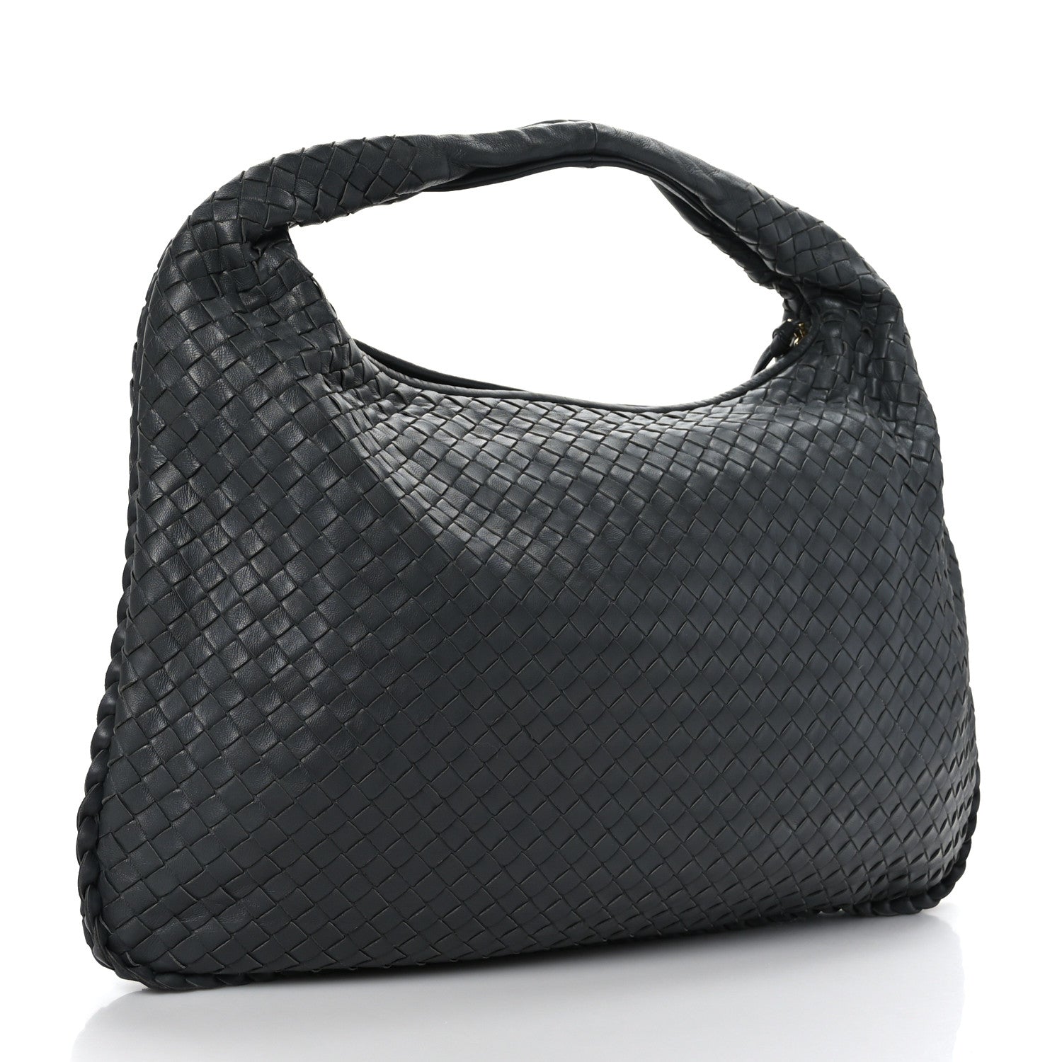 Bottega Veneta Nappa Intrecciato Large Veneta Hobo Grey 3 of 9