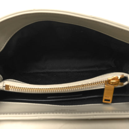 Saint Laurent Calfskin Y Quilted Monogram Small Loulou Chain Satchel Blanc Vintage 5 of 11