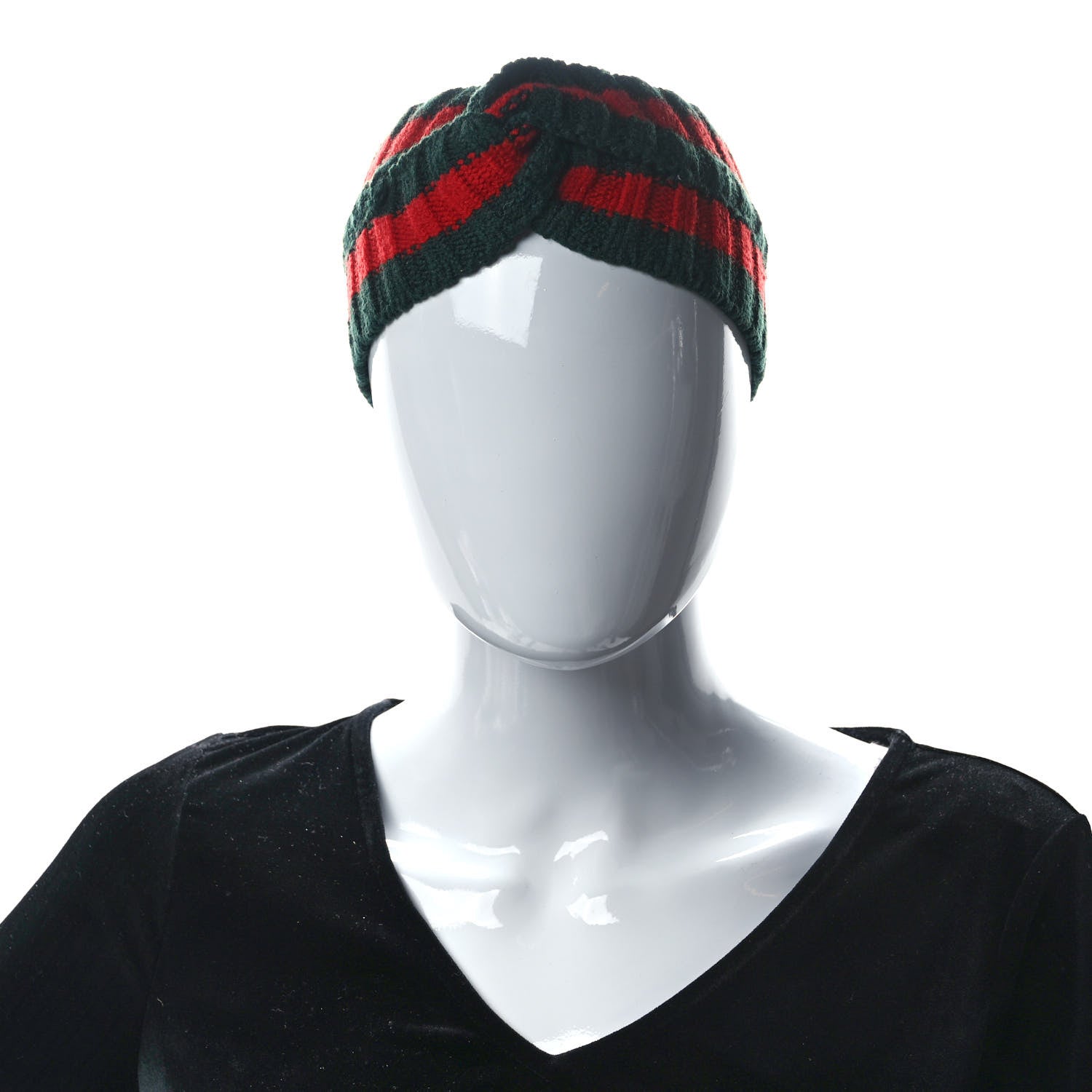 Gucci Wool Knit Web Headband M 57 2 of 5