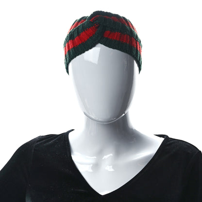 Gucci Wool Knit Web Headband M 57 2 of 5