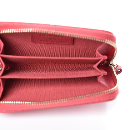 Chanel Caviar Quilted Zip Coin Purse Dark Pink 6 of 8