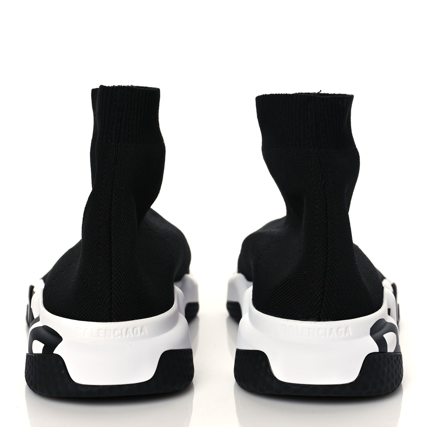 Neoprene Knit Speed Graffiti Sneakers 42 Black White