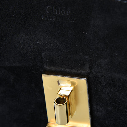 Chloe Suede Calfskin Mini Drew Shoulder Bag Black 10 of 10